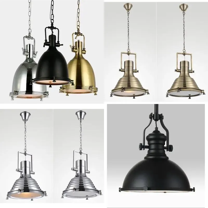 Industrial Retro Metal LED Chandelier Ceiling Light Interior Lighting Fixture
