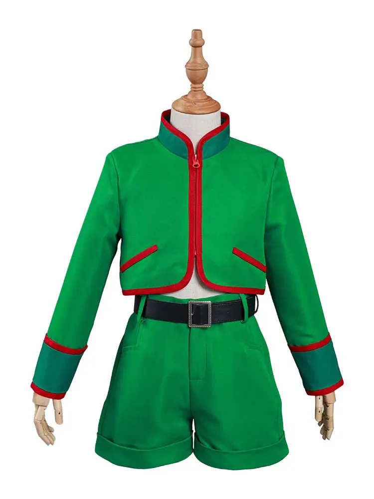 

Аниме GON FREECSS Косплей Костюм Женщины Мужчины Зеленый Топ Шорты Пояс Наборы для Хэллоуина