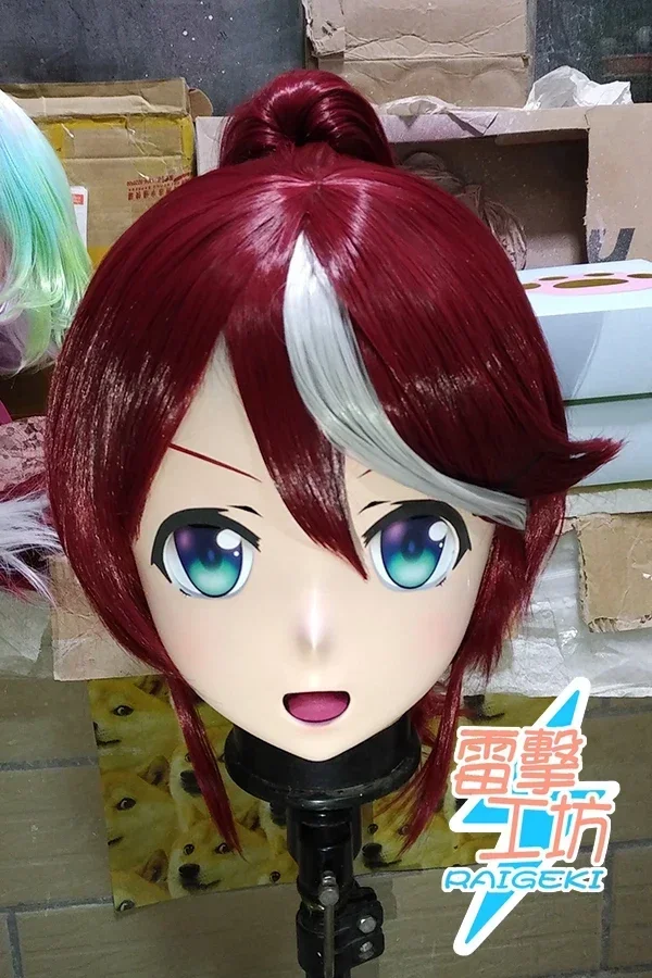 (راجيكي ماكس 87) الراتنج 2/3 رئيس كروسدرسر BJD دمية Kigurumi أنيمي جميلة ديربي توكاي تيو قناع تأثيري