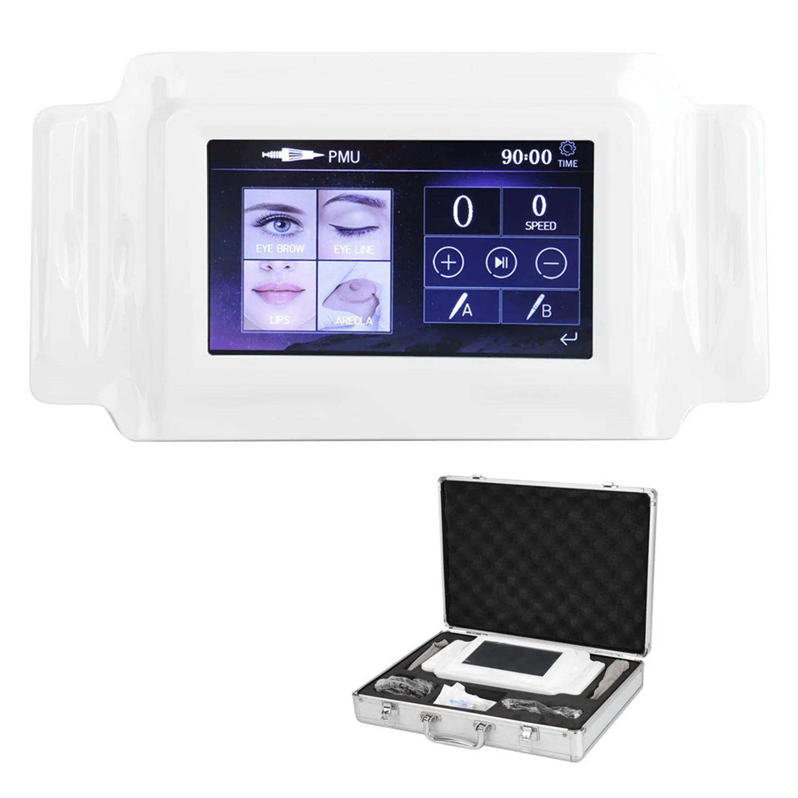 المحمولة آلة الوشم الحاجب 4 أنواع الحاجب الشفاه كحل الروتاري قلم الوشم آلة Microblading مجموعة أقلام الوشم