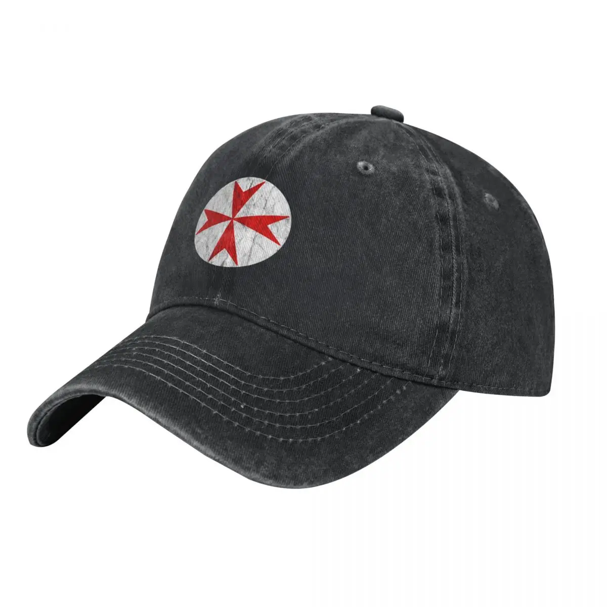 The Cross of Malta - vintage white and red Baseball Cap Sun Hat For Children Custom Cap Luxury Hat Women's Hats 2024 Men's