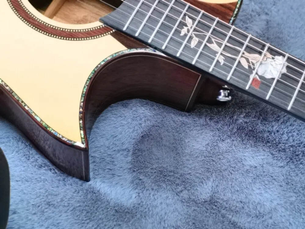 40-Inch All Solid Acoustic Electric Guitar With Special Cutaway