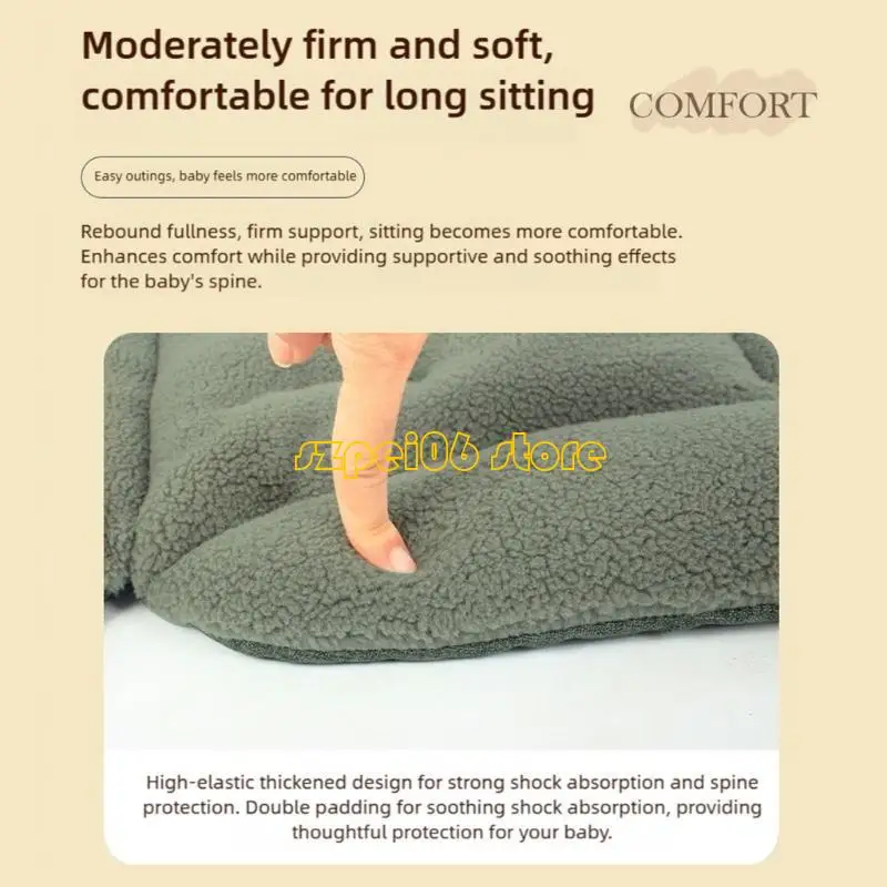 Bantalan Kursi Kereta Bayi 45BF Desain 2 Sisi Kompatibilitas Musim Dingin Musim Panas Dengan Sebagian Besar Merek