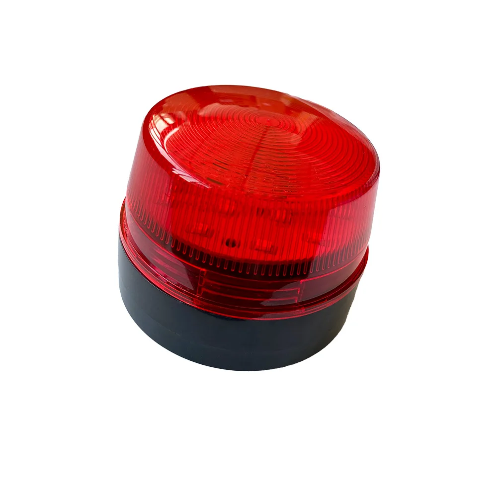 Strobe Signal Warning Light DC12V 24V AC220V Red Indicator Light LED Lamp Small Flashing Light Security Signal Light Warning