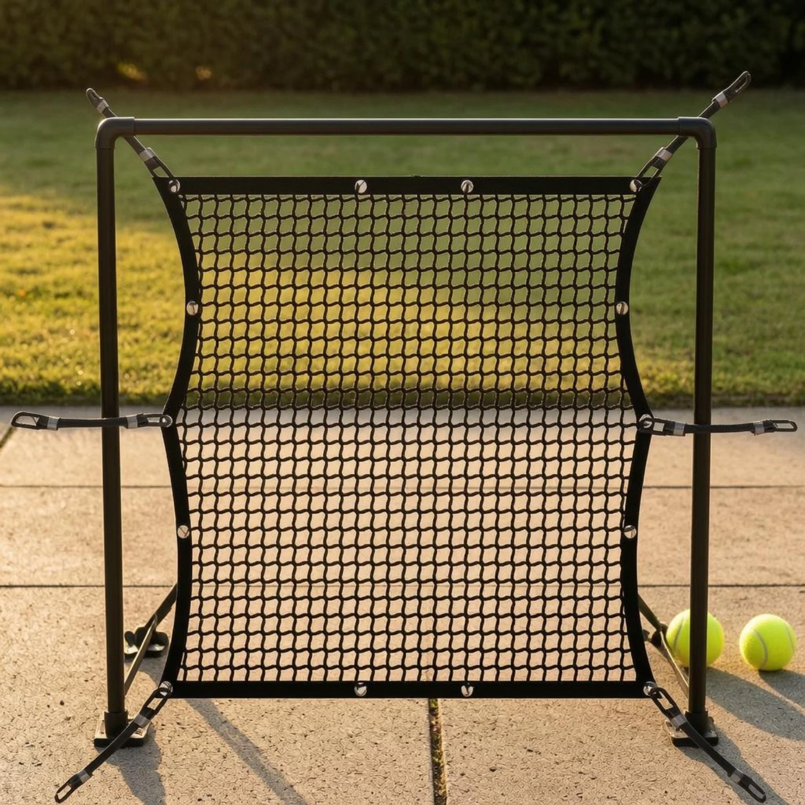 Tennis Rebound Net Curved Side Supports Sports Training Gear