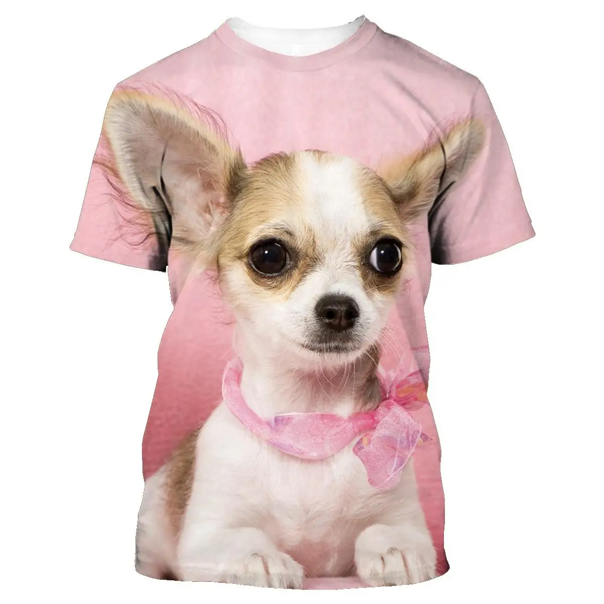 New Summer Cute Animal Dog Chihuahua 3d Printed T-shirt Men\'s And Women\'s Children\'s Street Casual Breathable Light Top