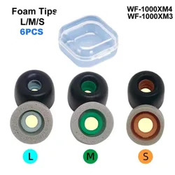 Memory Foam Ear Tips For Sony WF-1000XM4 WF-1000XM3 Eartips Cushion Earbuds Earplugs Earphone Accessories