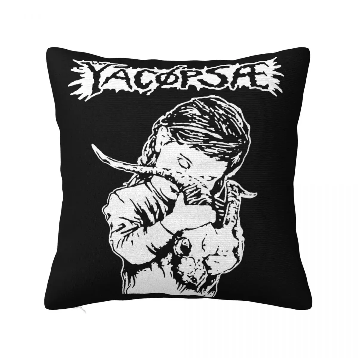 Yacopsae Offiziell Merch Yac Pse Siege Befallen Powerviolence Hardcore Print Pillow Case