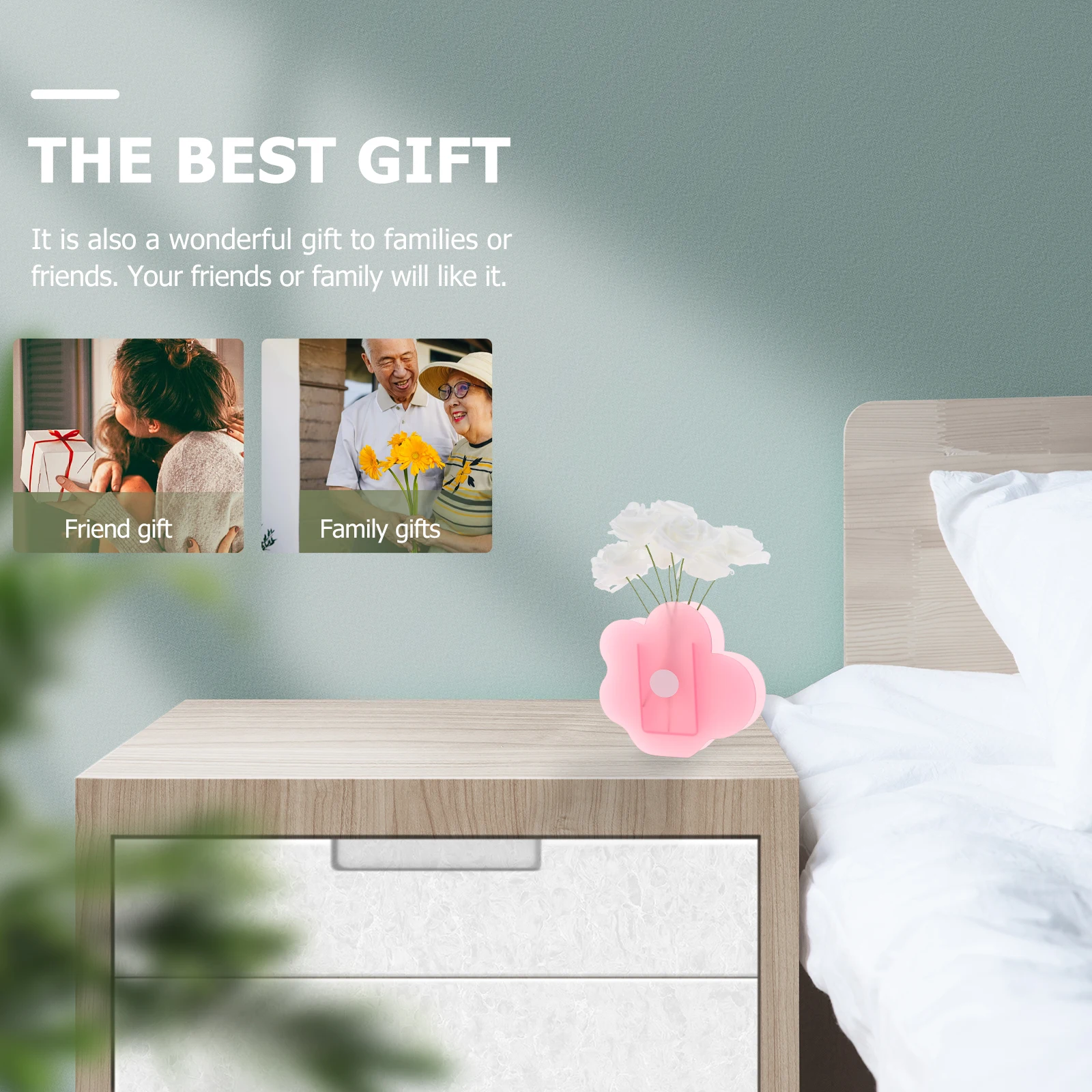 

Frosted Flower Arrangement Vase Decorative Dining Centerpiece Terrarium for Plants Flowers Decoration Acrylic Storage