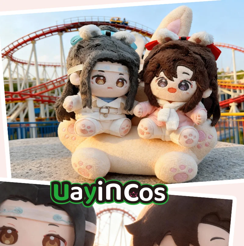 

15cm Original MDZS Mo Dao Zu Shi Wei Wuxian Lan Wangji Birthday Stuffed Plushies Doll Clothes Pillow Anime Game Toy Kids Gifts