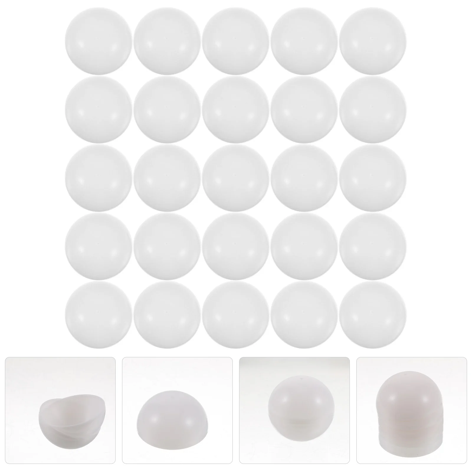 25 Pcs Bingo Balls of Pong Size Lottery Toys Prize Plastic Seamless Child Machine