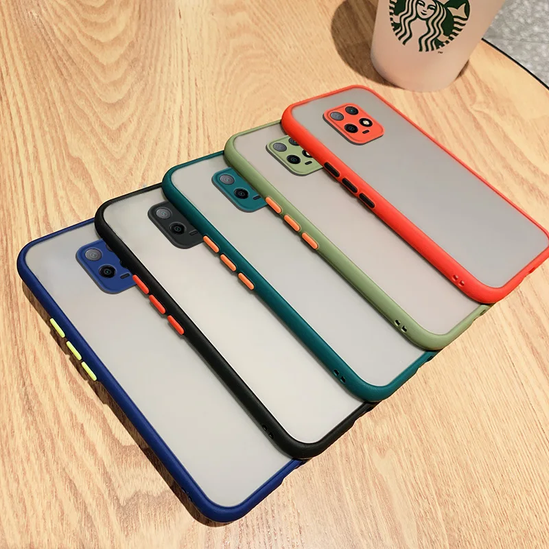 Durable Cover Matte Translucent Shockproof Phone Case For Xiaomi Redmi Note 9 Pro 9s 10 10S 9A 9C Nfc Note 8 Pro Skin Feel Case view 6