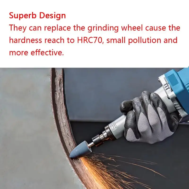 (YY)10Pcs Polishing Head Wheel Head Abrasive Mounted For Rotary Power Tools Electric Grinding Stone Wheel  Accessories