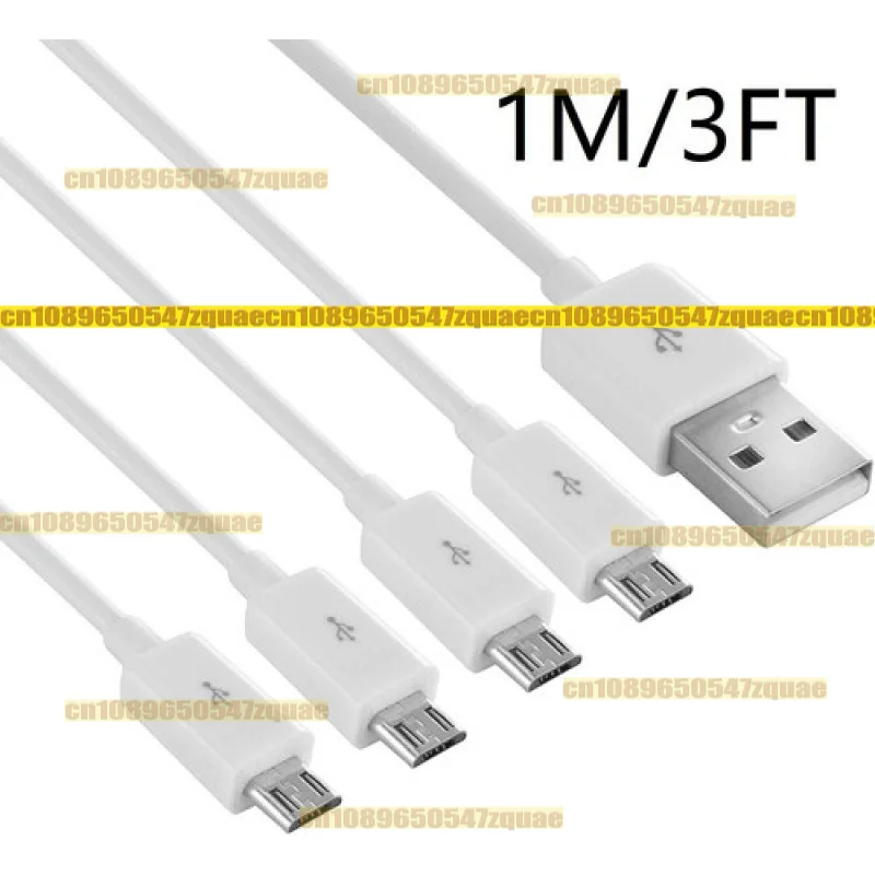 

1meter 3ft 4 in 1 Micro USB charger cable Power 4 Micro USB Devices At Once