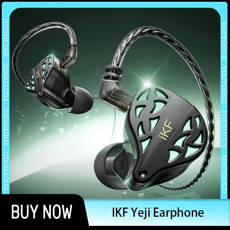 

Ikf Yeji Earphone Wired In-Ear Earphones Hifi Gaming Earphone High Quality DLC KNA Noise Reduction With Mic For Fps Gamer