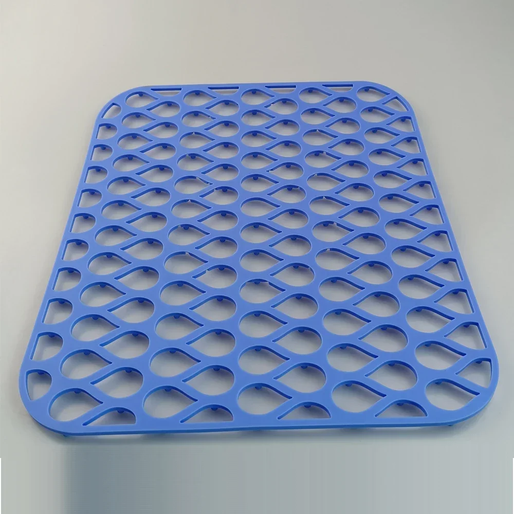 Multifunctional Silicone Sink Mat Insulation Pad Kitchen Drainer Bottom Protection Anti-scratch Slip Anti-splash Filter Mesh