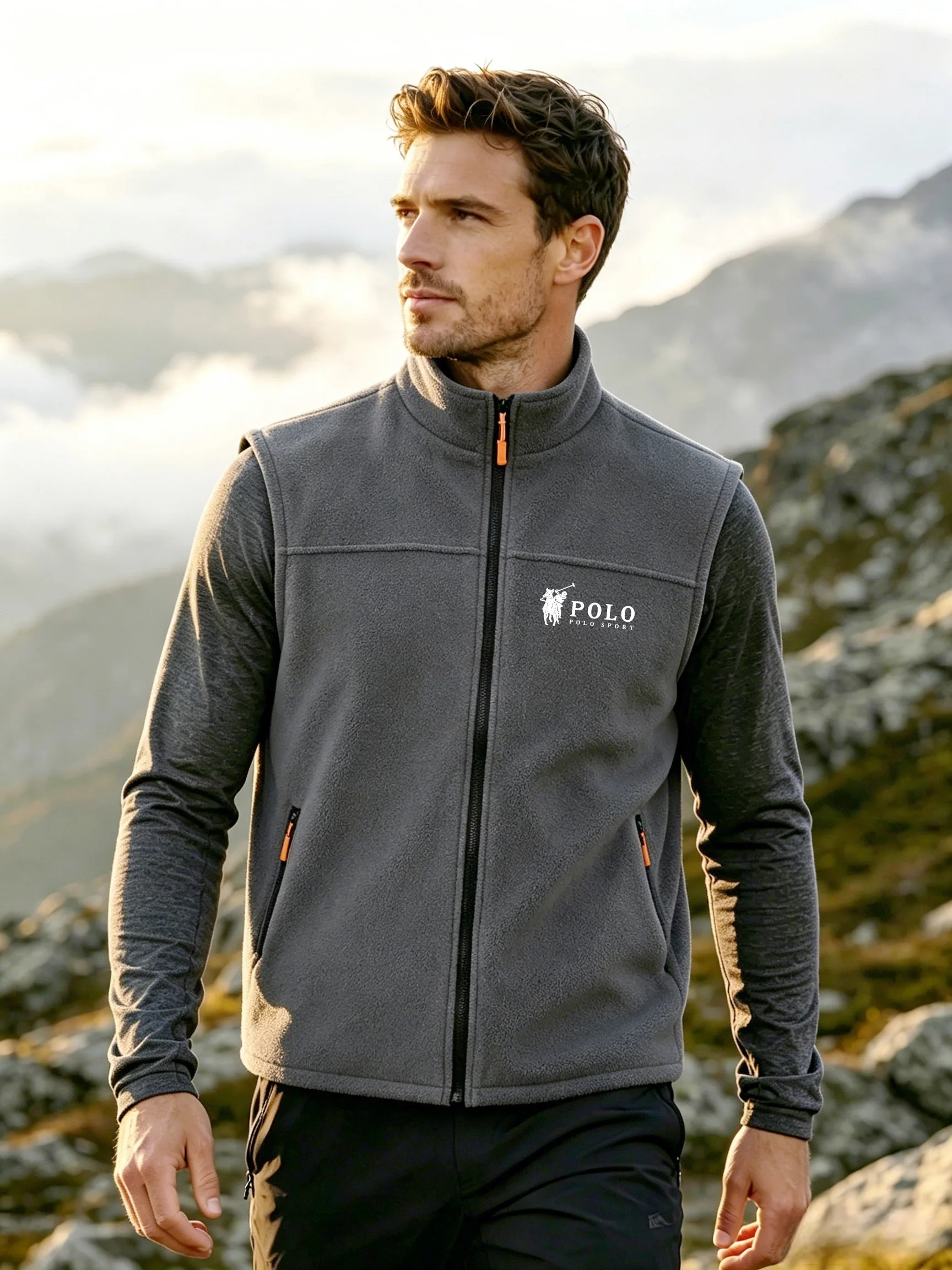New style vest jacket Men's thick winter/autumn model with windproof function Vest coat