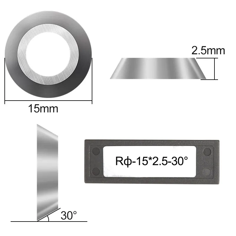 Runde Hartmetall Legen Schneider 8,9mm 12mm 15mm 16mm 18mm für Holz Drehmaschine Drehen Finisher Hollower werkzeuge – Detail 4