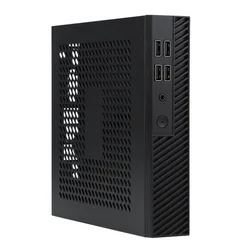 Mini itx desktop computer mini case can Thin Half Height Quick Heat Dissipation Supporting VESA