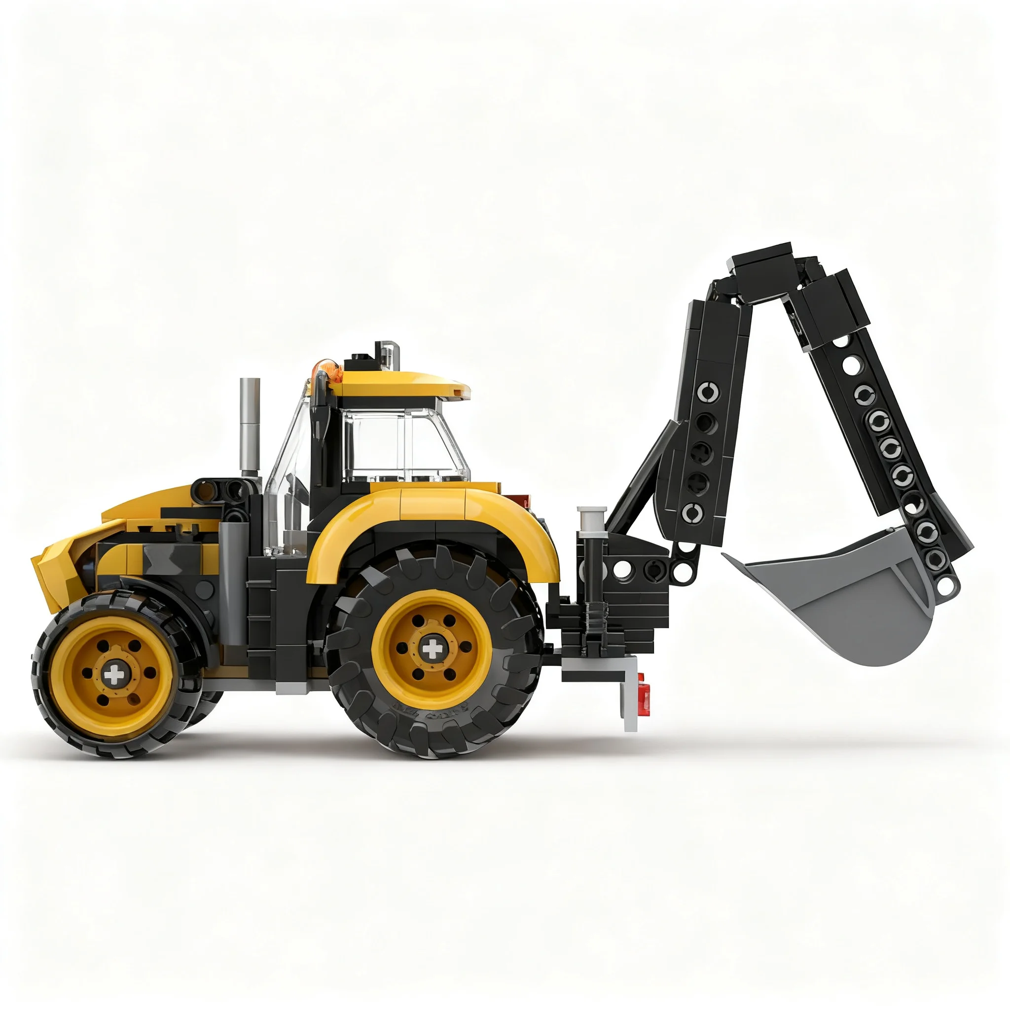 286pcs MOC City Construction City Backhoe Based On Model Toy Building Blocks Architecture Christmas Gift Creative Birthday Brick