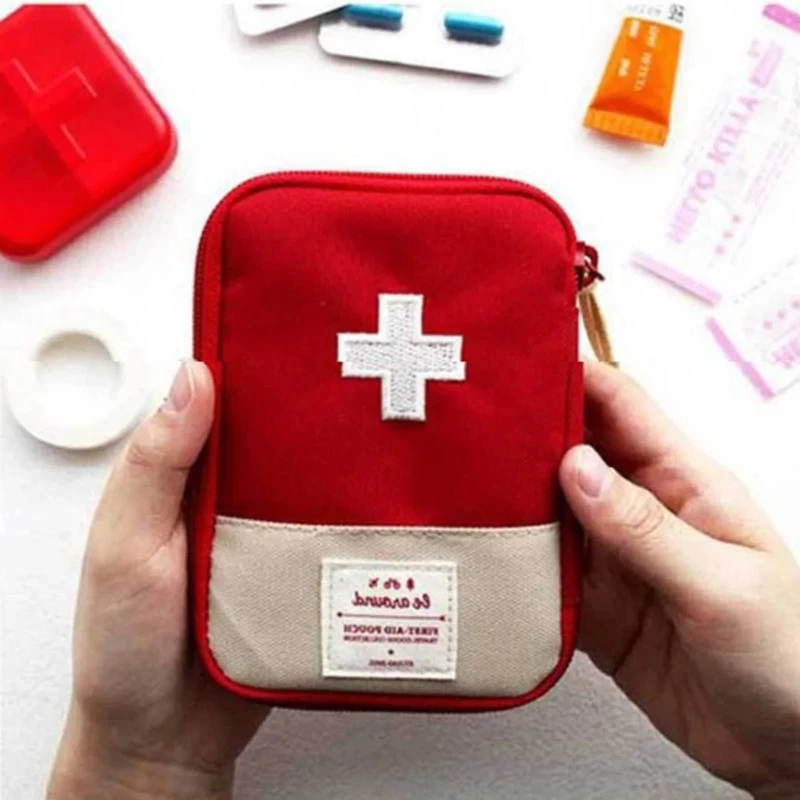 First Aid Medical Kit Travel Outdoor Camping Useful Portable Mini Medicine Storage Bag Camping Emergency Survival Bag Pill Case