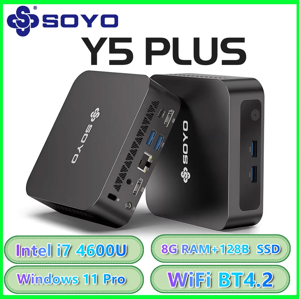 SOYO Mini PC Y5AIR Intel i5 4250U & Y5PLUS i7 4600U CPU 8G RAM