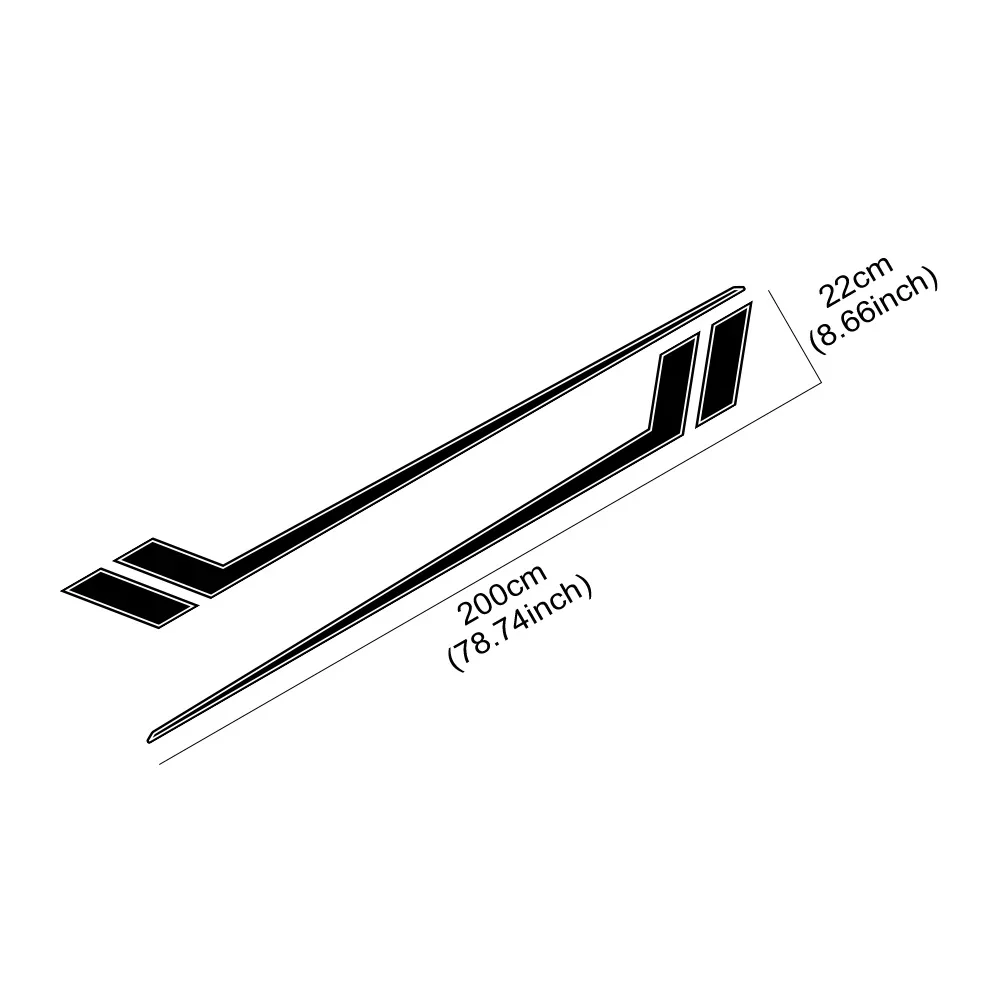 

Car Front Hood Decal Stripe Vinyl Sticker for Toyota Corolla Camry Auto Sticker Kit Waterproof PVC Stickers Car Accessories