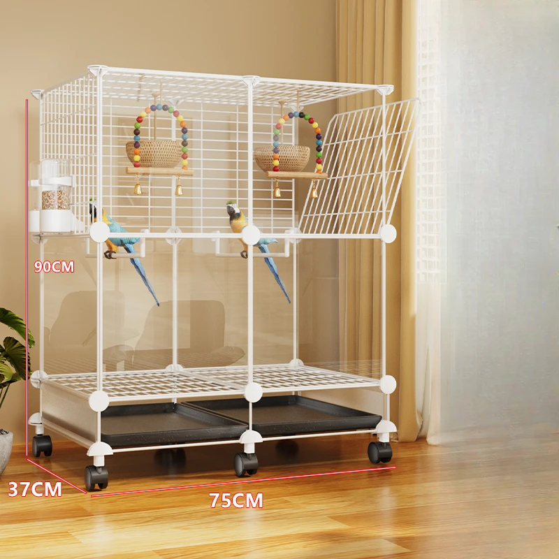 Carrier Breeding Feeder Bird Cage Hamster Habitat Courtyard Bird Cage Budgie Luxury Oiseaux Accessoires Pet Products RR50BC