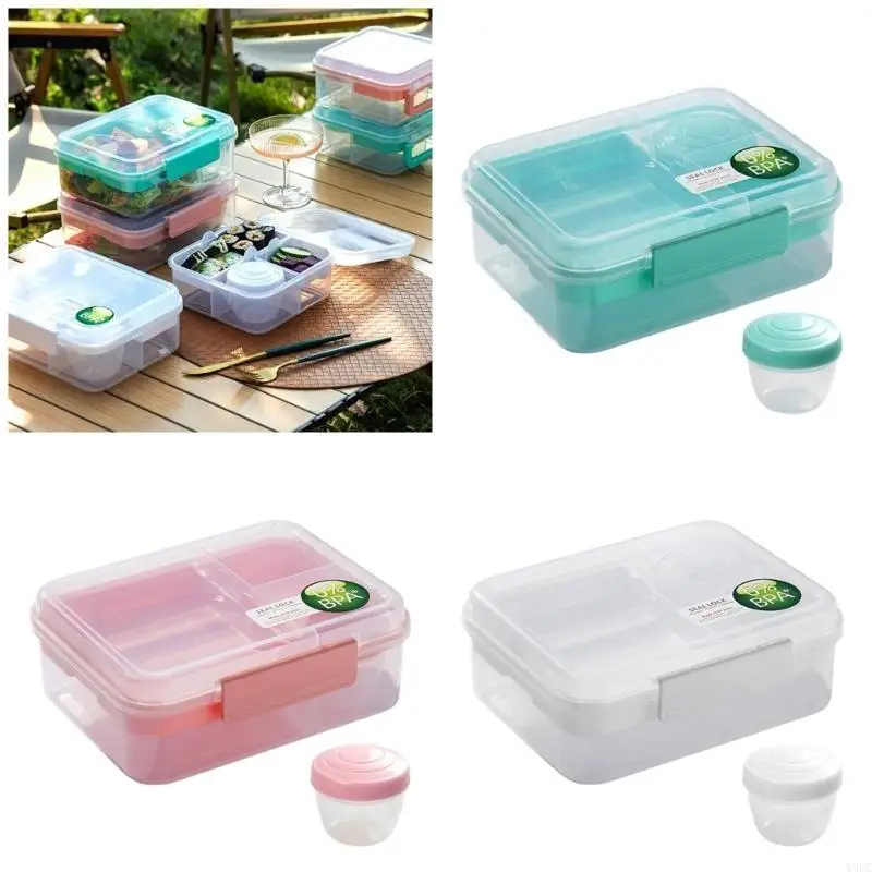 PPractical Double Layered Meal Carriers Great for School Lunches and Work Breaks X3UC
