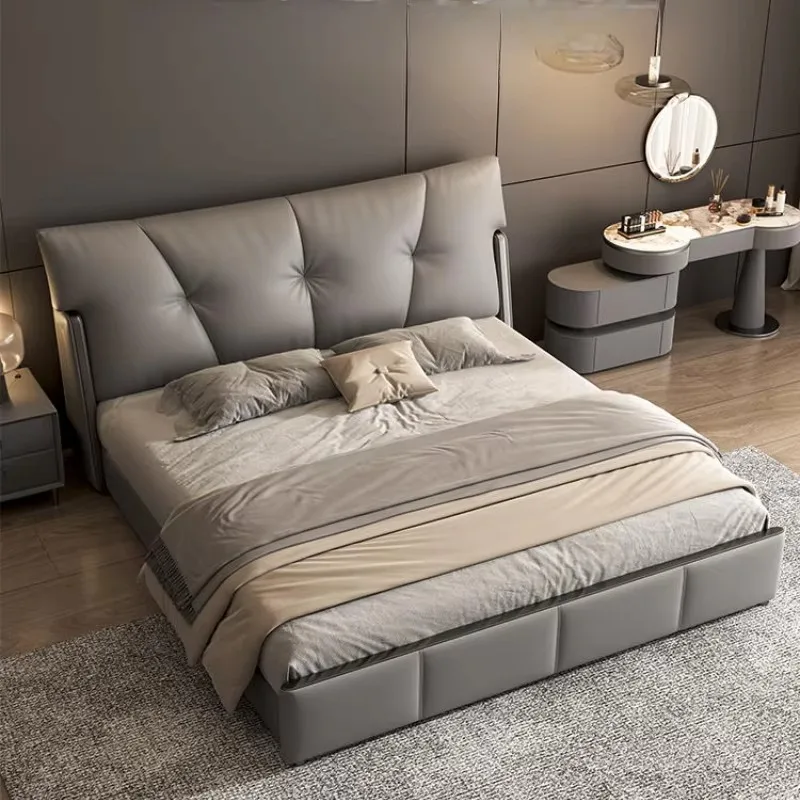 إطار سرير خشبي لغرفة النوم مزدوج حديث فاخر للأميرة إطار سرير مريح إسكندنافي أثاث عصري Camas De Casal #3