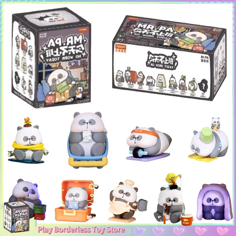 

New MR.PA No Work Today Series Blind Box Toy Cute Panda Doll Anime Action Figure Room Desktop Ornaments Mystery Surprise Gifts