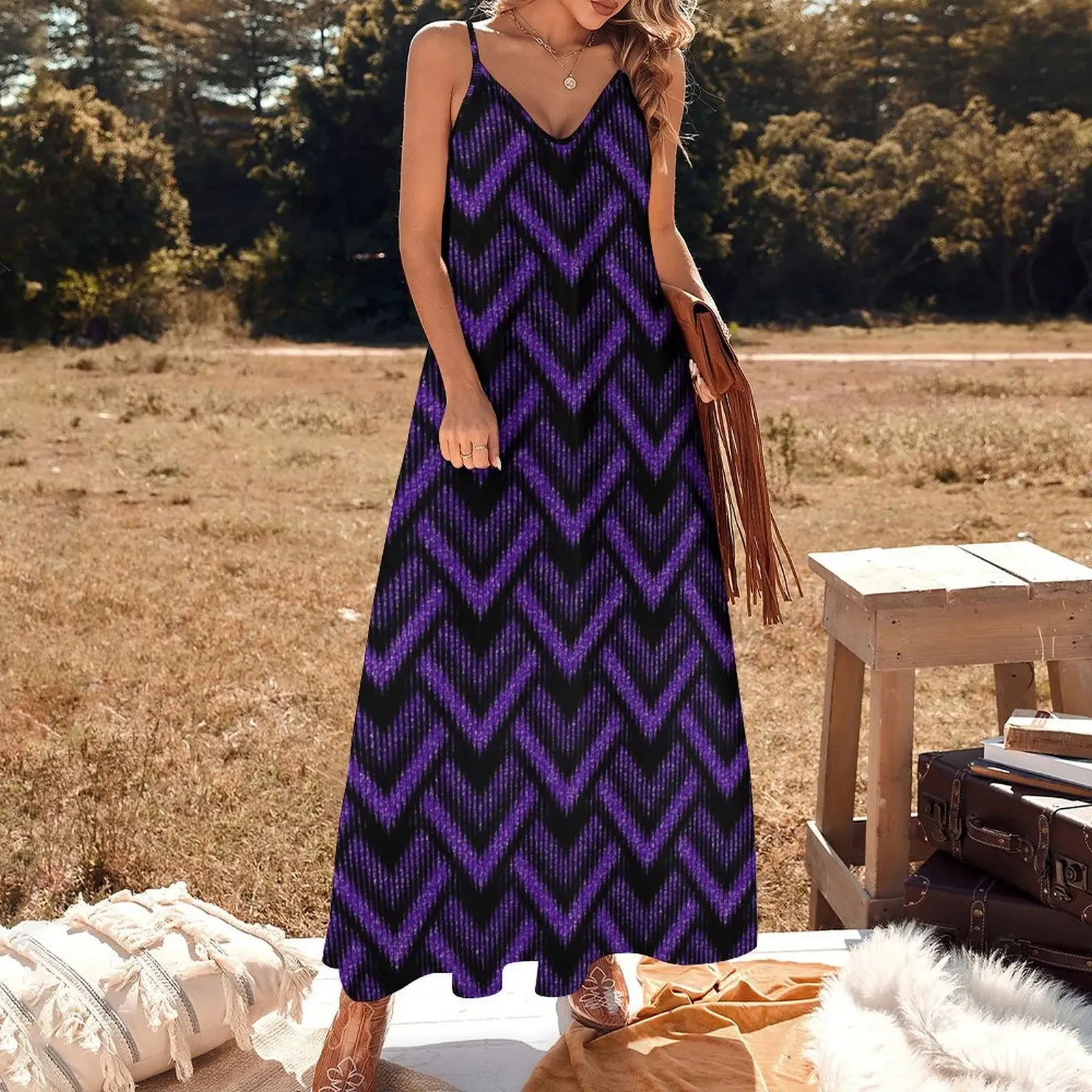 Mystic Mountains Purple Gameday Dress Sleeveless Dress summer dresses women 2024 luxury women's party dress evening prom