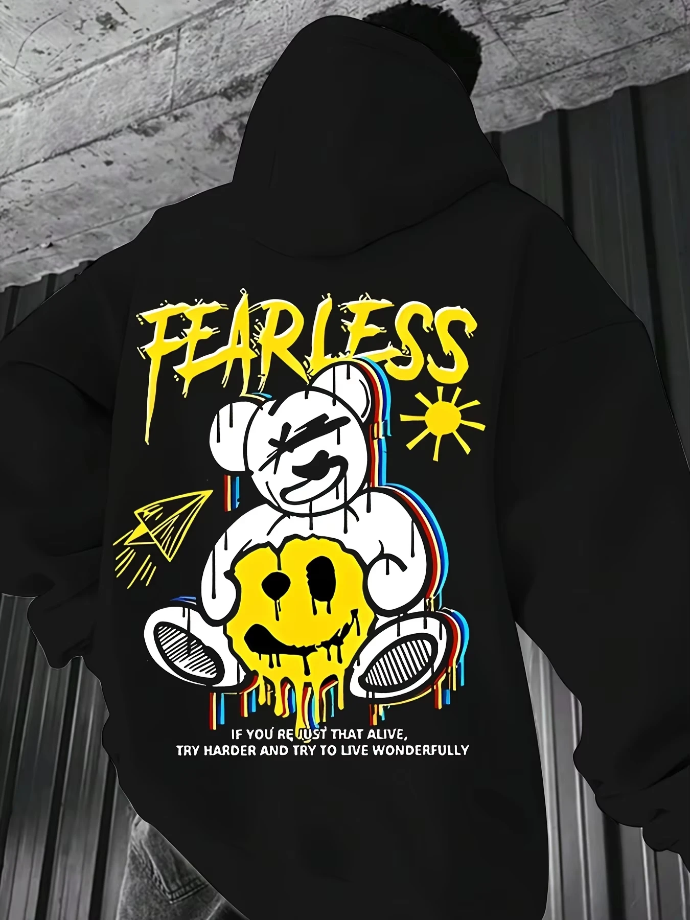 

Осенние и зимние мужские и женские толстовки из чистого хлопка с графическим принтом «Дивное лицо», модный бренд для уличных занятий спортом на открытом воздухе