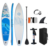 Inflatable Stand Up Paddle Board 3.5m PVC Surfboard for Adults - Stable Versatile and Portable for Surfing Racing and Surf Board