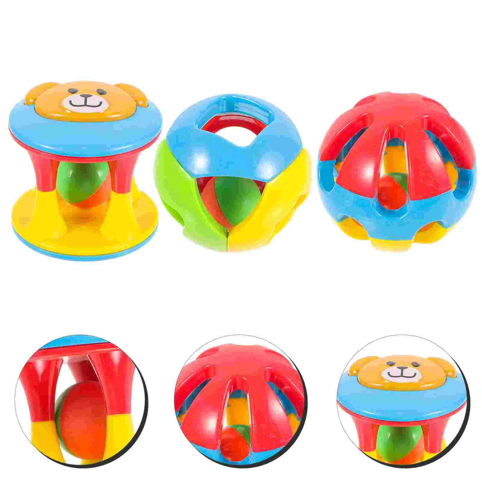 3pcs Parrot Bird Teether Ball Chewing Toy Parrot Cage Accessories for Cockatiel Parakeet Parrotlet Parrot Ball