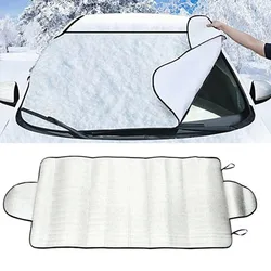 1pc Car Windshield Snow Cover Winter Ice Frost Guard Sunshade Protector 150cm x 70cm