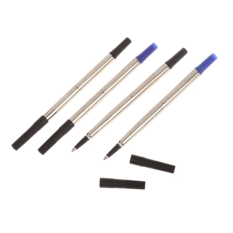 Imagem -04 - Caneta Esferográfica Padrão Recargas para Medium Push Action Tinta Azul Estilo Parker Caneta Metal Rotativa Universal Recarga 0.5 0.7 mm Pcs