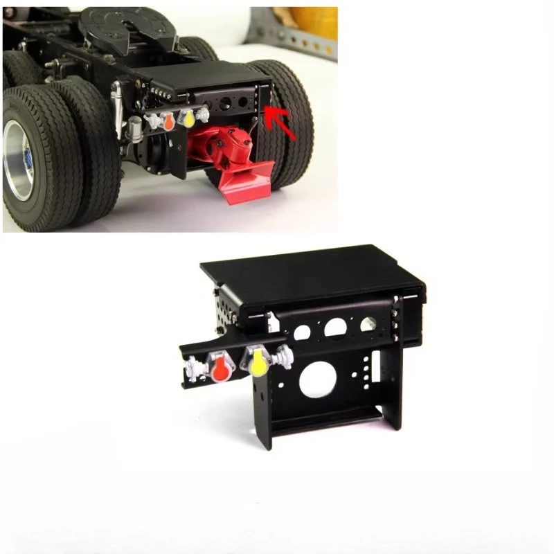 

Metal Tail Beam With Tail Light Stand For 1/14 Tamiya RC Truck Trailer Tipper Scania Benz Actros Volvo MAN