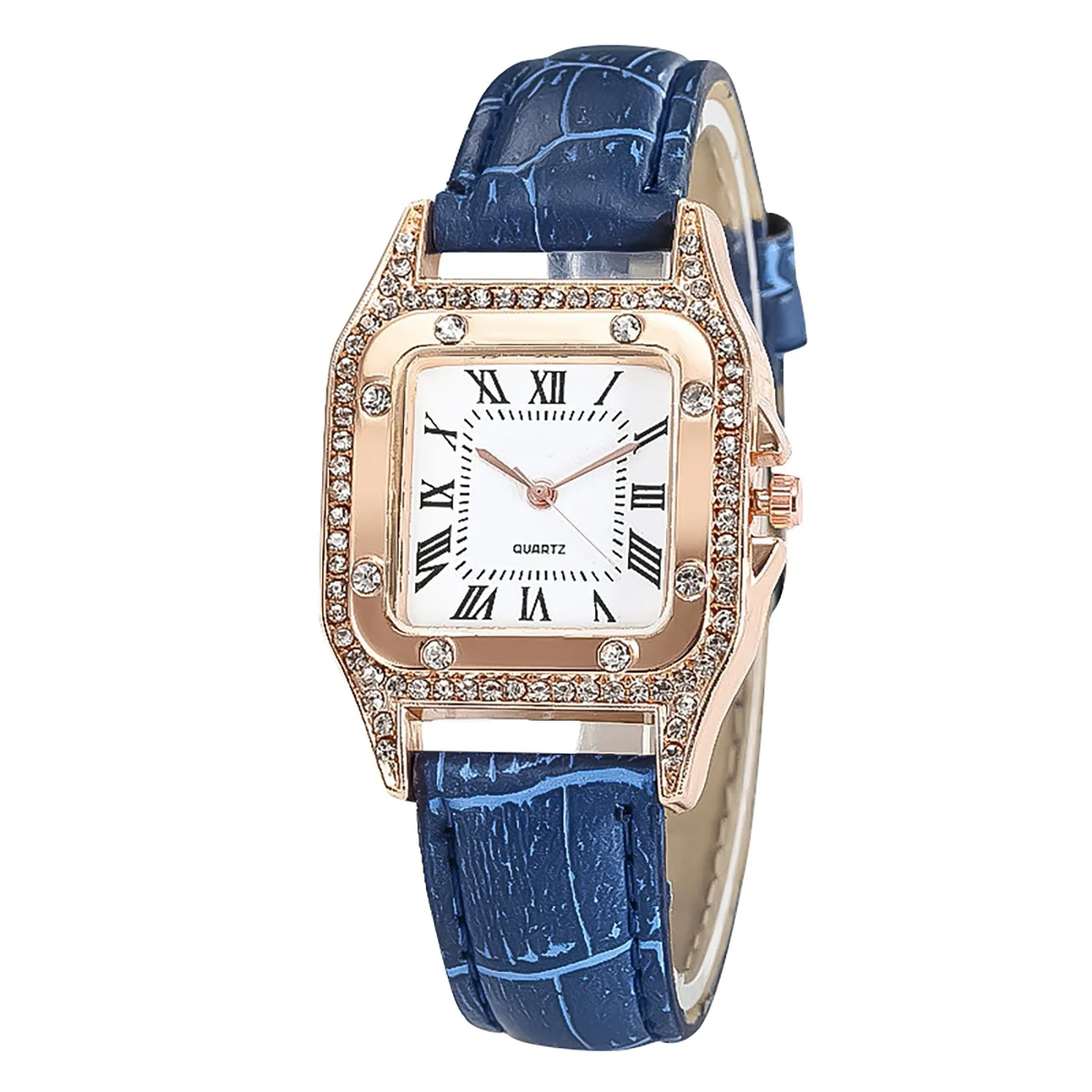 

Elegant Rhinestone Watch For Women Luxury Brand Woman Watch Wine Barrel Square Women's Watch Quartz Wristwatches Montres Femmes