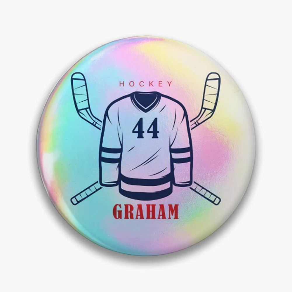Garrett Graham Pin Holographic Star Heart Pin Brooches Laminated Button Fashion Accessory