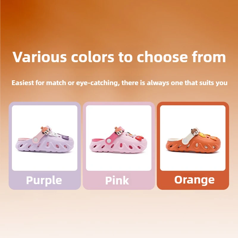 M1&M2 Cartoon Boys Girls Slippers Summer Cute Slides Sandals Mules Soft Sole Breathable Anti-slip Indoor Outdoor Beach Footwear