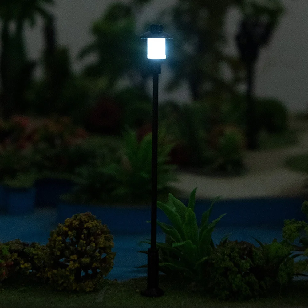 5 Buah Lampu Taman Lanskap Mikro Dekorasi Meja Pasir Dekorasi Lampu Miniatur Model Jalan Baja Tahan Karat Plus Abs