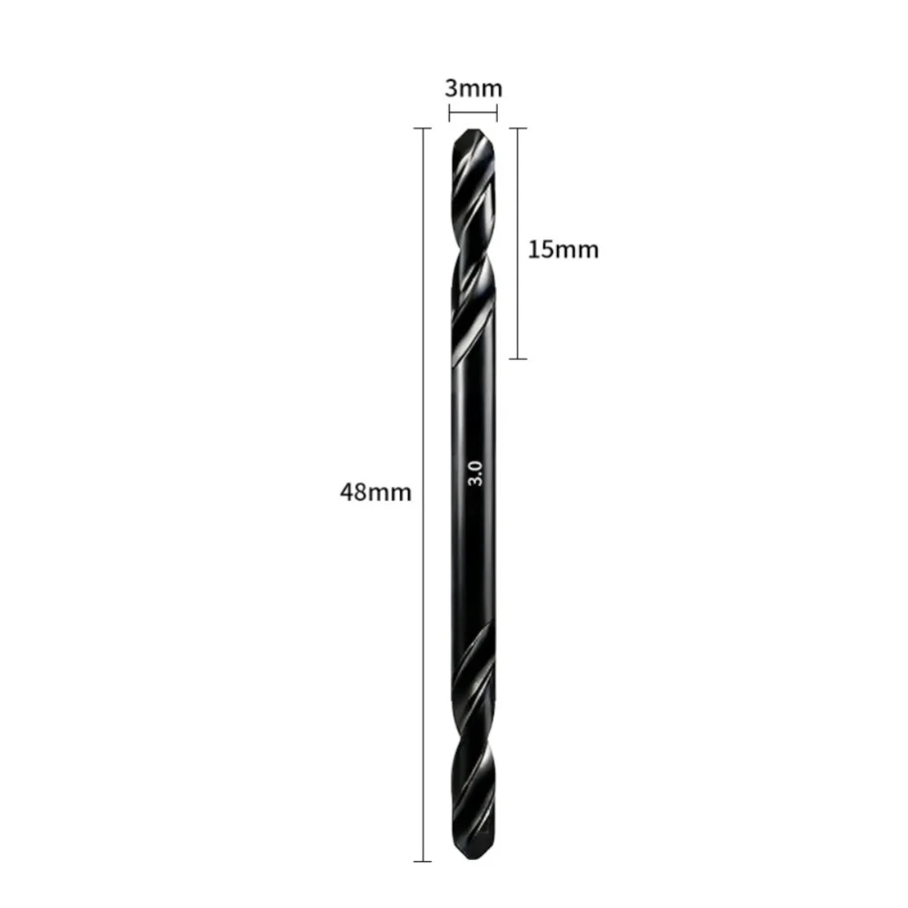 Double End Drill Bit 135 Degree Nitrided Steel For Wood Stainless Steel Metal Drilling 3-6mm Power Tool Accessories