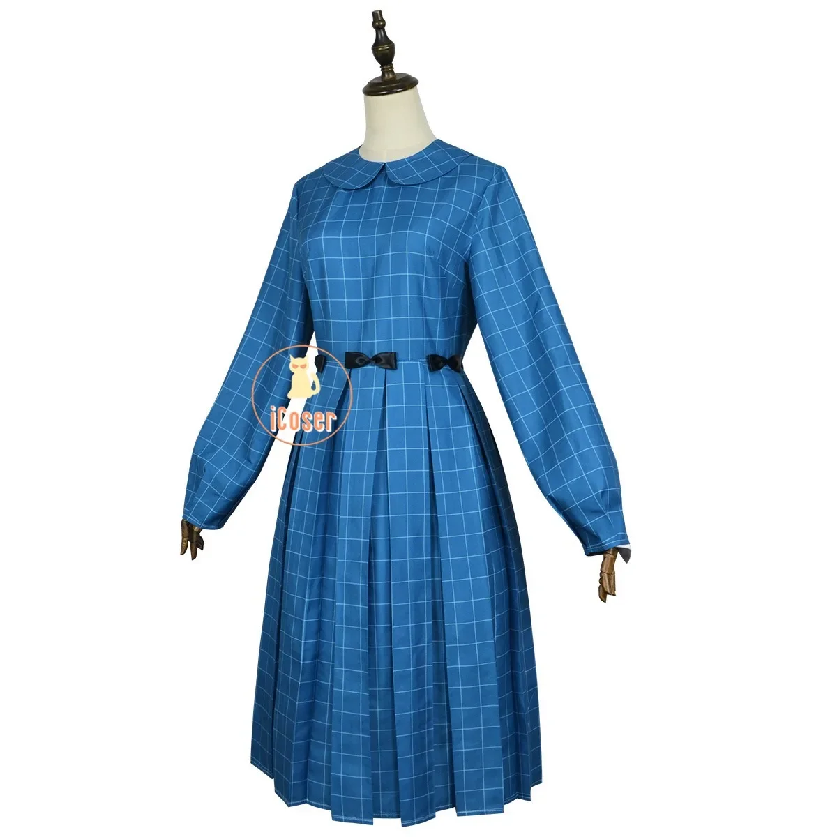 New Scary Movie Orphan Esther Coleman Cosplay Costume Wig Blue Plaid Dress Leena Klammer Season 3 Halloween Party Women Girls