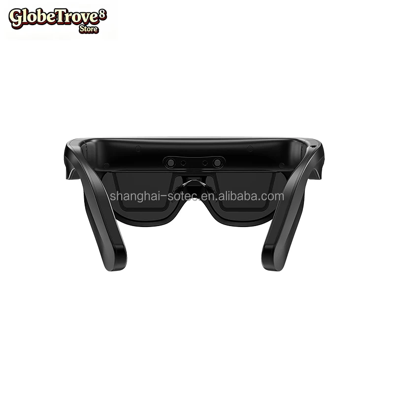 HD Display Dual-eye Diffractive Waveguide AR Glasses 854x480P/60Hz 8MP Camera Noise-Canceling Mics 50-80