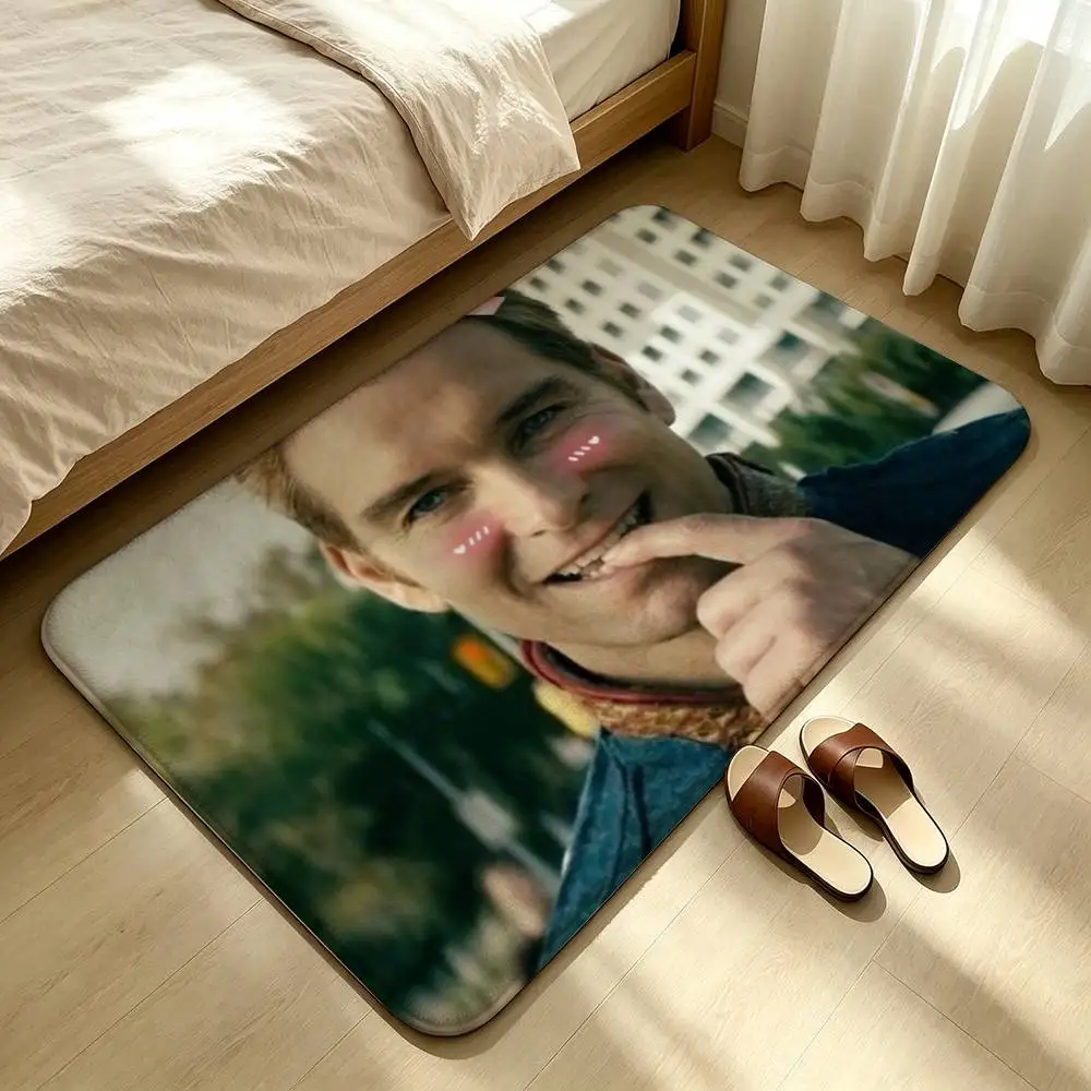 H-Hit Series The Boys Homelander Shower Room Absorbent Small Floor Mat Soft Comfortable Decorative Foot Mat