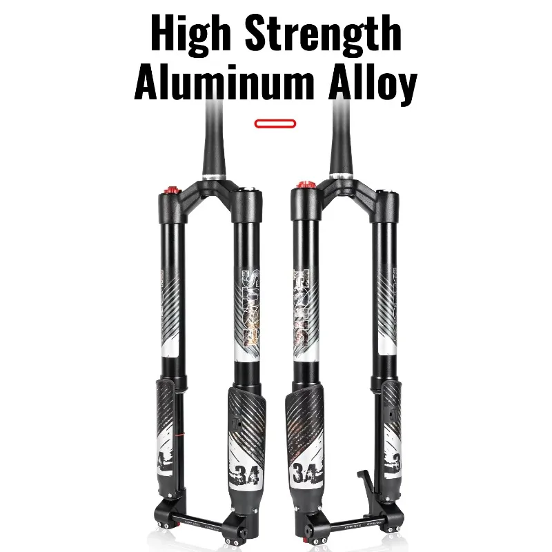 NANLIO Single Crown Inverted MTB Suspension Fork 26/27.5/29" BOOST 15x110mm Thru Axle 120mm Travel For MTB & Ebike view 3