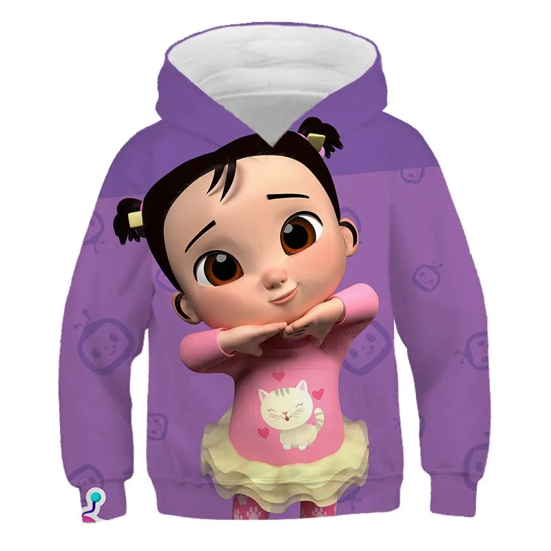 

Super Baby JOJO Popular Breathable Long-Sleeved Hoodie 2024 Autumn Trendy And Comfortable Children's Student Hooded Sweatshirt