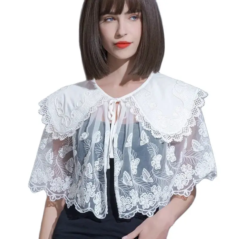 Lace Bolero Shrugs For Women Bridal Shawls And Wraps Wedding Bolero Cape Ladies Evening Party Dress Stole Top Cover Up Capes