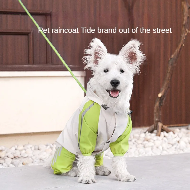 Pet Supplies Dog Clothing Raincoat Pet Clothing Warm and Windproof in Autumn and Winter Small Dog Raincoat Pet Submachine Jacket